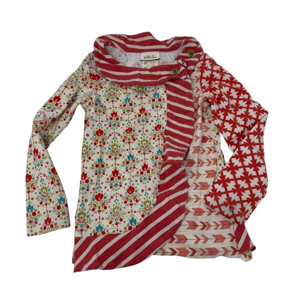 Matilda Jane Secret Fields Candy Cane Knit Top Girls Boho Preppy Toddler 4 FLAW - Picture 1 of 5